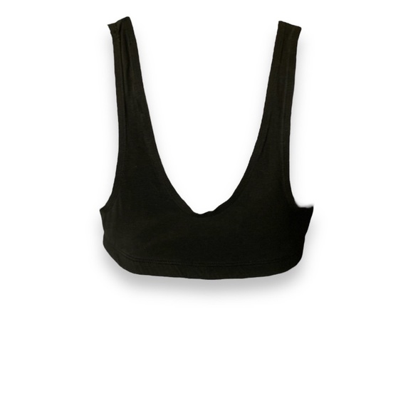 Vintage LA Gear Women's Black Sports Bra Size 42C Wireless Wide Straps - Picture 4 of 8